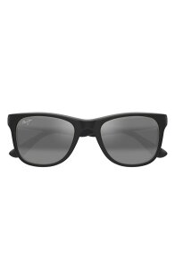 �}�E�C�W�� ���f�B�[�X �A�N�Z�T���[ �T���O���X�E�A�C�E�F�A Maui Jim Kikonia XL 53mm Wraparound Rectangular Sunglasses Matte Black/ Neutral Grey �u���b�N