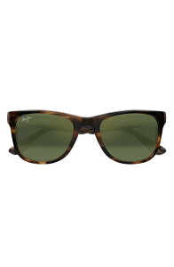 �}�E�C�W�� ���f�B�[�X �A�N�Z�T���[ �T���O���X�E�A�C�E�F�A Maui Jim Kikonia XL 53mm Wraparound Rectangular Sunglasseshiny Melange Brown Havana �u���E��