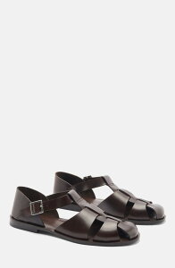 �X�J���b�\ �����Y �V���[�Y �T���_�� SCAROSSO Apollo Sandals Brown - Calf �u���E��