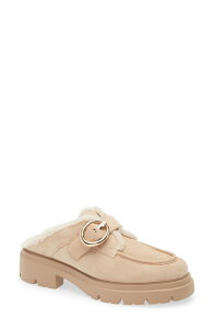 �X�`���A�[�g ���C�c�}�� ���f�B�[�X �V���[�Y �X���b�|���E���[�t�@�[ Stuart Weitzman Benni Genuine Shearling Mule Adobe/ Vanilla