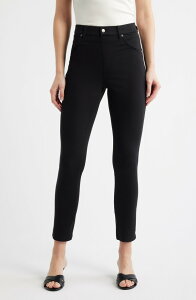 �q���[ ���f�B�[�X �{�g���X �f�j���p���c ���M���X Hue Ultrasoft High Rise Denim Skimmer Leggings Black �u���b�N