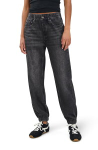 ���O�A���h�{�[�� ���f�B�[�X �{�g���X �f�j���p���c �p�C�� �R�b�g�� �W�[���Y rag & bone rb Miramar Jogger Cotton Terry Sweatpant Jeans Black �u���b�N