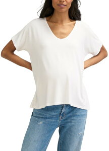 �n�b�` ���f�B�[�X �g�b�v�X T�V���c �}�^�j�e�B HATCH The Perfect Vee Maternity Tee White �z���C�g