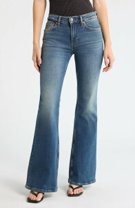 ���_�� ���f�B�[�X �{�g���X �f�j���p���c �n�C�E�G�X�g �t���A �W�[���Y Re/Done The Strutter High Waist Flare Leg Jeansonoma Indigo �C���f�B�S