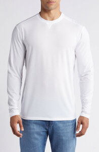 �W���j�[ �I�[ �����Y �g�b�v�X T�V���c johnnie-O Course Long Sleeve Performance T-Shirt White �z���C�g