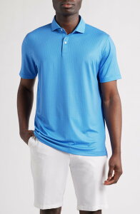 �W���j�[ �I�[ �����Y �g�b�v�X �V���c �v�����g johnnie-O Teo Microprint PREP-FORMANCE Golf Polo Palisades Blue �u���[