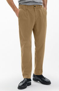 ���O�A���h�{�[�� �����Y �{�g���X �J�W���A���p���c �v���[�c �R�b�g�� rag & bonevan Trim Fit Pleated Stretch Cotton Chinos Bark