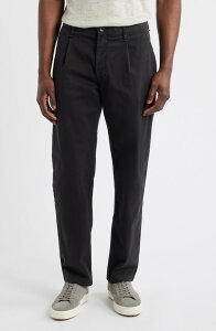 ���O�A���h�{�[�� �����Y �{�g���X �J�W���A���p���c �v���[�c �R�b�g�� rag & bonevan Trim Fit Pleated Stretch Cotton Chinos Black �u���b�N