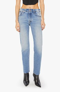 �}�U�[ ���f�B�[�X �{�g���X �f�j���p���c �X�g���[�g �W�[���Y MOTHER Hiker Hover Mid Rise Slim Straight Leg Jeans Fight For Youright