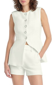 �t�F�C�o���b�g �h�[�^�[ ���f�B�[�X �A�E�^�[ �x�X�g Favorite Daughter The Clocking In Long Vest Pearl �p�[��