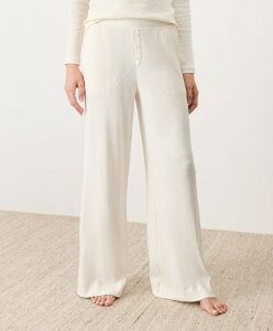 �p�N�g ���f�B�[�X �{�g���X ���M���X ���C�h���b�O �R�b�g�� Pact Dream Rib Wide Leg Lounge Pant Made With Organicotton Cream �N���[��