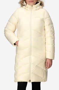 �}�[���b�g ���f�B�[�X �A�E�^�[ �W���P�b�g�E�u���]�� �R�[�g �_�E�� Marmot Montreaux 700 Fill Power Down Hooded Coat with Faux Fur Trim Papyrus
