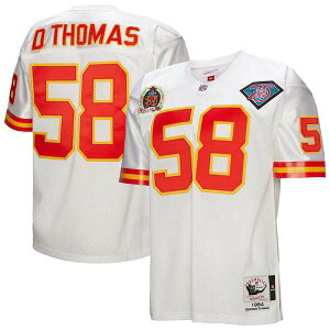 �~�b�`�F��&�l�X �����Y �g�b�v�X �V���c �W���[�W�[ Men's Mitchell & Ness Derrick Thomas White Kansas City Chiefs 1994 Authentic Throwback Retired Player Jersey White �z���C�g