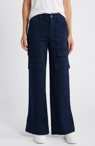 �E�B�b�g&�E�B�Y�_�� ���f�B�[�X �{�g���X �J�W���A���p���c ���C�h���b�O Wit & Wisdom Skyrise Wide Leg Utility Pants Navy �l�C�r�[