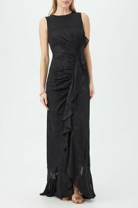 �g���[�i�^�[�N ���f�B�[�X �g�b�v�X �����s�[�X �m�[�X���[�u �}�L�V Trina Turk Amara Sleeveless Maxi Dress Black �u���b�N