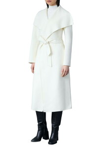 �}�b�J�[�W�� ���f�B�[�X �A�E�^�[ �W���P�b�g�E�u���]�� �E�[�� �R�[�g Mackage Mai Woolong Wrap Coat Cream �N���[��