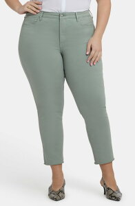 �G�k���C�f�B�[�W�F�C ���f�B�[�X �{�g���X �f�j���p���c �A���N�� �W�[���Y NYDJ Sheri Ankle Fray Hem Slim Jeans Mistletoe