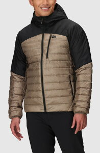 �A�E�g�h�A���T�[�` �����Y �A�E�^�[ �W���P�b�g�E�u���]�� �_�E�� Outdooresearchelium Wateresistant Hooded 800 Fill Down Jacket Sable/ Black �u���b�N