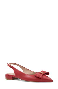 �u���[�m�}�O�� ���f�B�[�X �V���[�Y �p���v�X Bruno Magli Bella Pointed Toe Slingback Flat Red ���b�h
