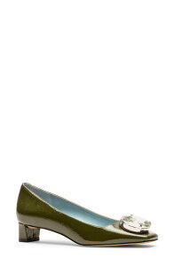 �t�����Z�X�o�����^�C�� ���f�B�[�X �V���[�Y �q�[�� Frances Valentine Mary Square Toe Pump Olive �I���[�u