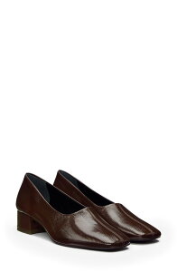 ���t�H�[���[�V���� ���f�B�[�X �V���[�Y �q�[�� Reformation Inez Square Toe Pump Espresso Eel