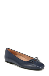 �o�C�I�j�b�N ���f�B�[�X �V���[�Y �p���v�X �L���b�v Vionic Klara Cap Toe Flat Navy Nappa Lthr �l�C�r�[