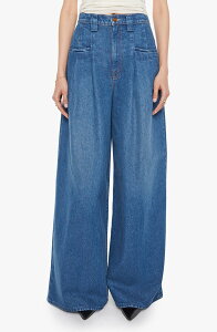 �}�U�[ ���f�B�[�X �{�g���X �f�j���p���c ���C�h���b�O �W�[���Y MOTHER The Double Prep Sugar Cone Skimp Wide Leg Jeans Bangers And Mash