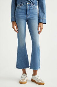 ���F���j�J �x�A�[�h ���f�B�[�X �{�g���X �f�j���p���c �n�C�E�G�X�g �W�[���Y Veronica Beard Carson High Waist Kick Flare Jeans French Kiss