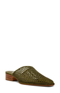 �X�e�B�[�u �}�f�� ���f�B�[�X �V���[�Y �q�[�� Steve Madden Dessa Perforated Mule Olive Suede �I���[�u