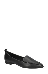 �x�����B�[�^ ���f�B�[�X �V���[�Y �X���b�|���E���[�t�@�[ Bella Vitalessi Pointed Toe Loafer Black Leather �u���b�N