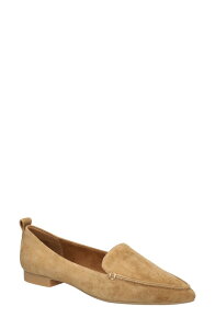 �x�����B�[�^ ���f�B�[�X �V���[�Y �X���b�|���E���[�t�@�[ Bella Vitalessi Pointed Toe Loafer Cognac Suede Leather