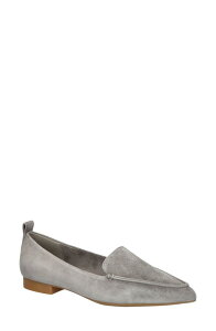 �x�����B�[�^ ���f�B�[�X �V���[�Y �X���b�|���E���[�t�@�[ Bella Vitalessi Pointed Toe Loafer Grey Suede Leather �O���[