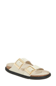 �r���P���V���g�b�N ���f�B�[�X �V���[�Y �T���_�� Birkenstock Arizona Droplet Buckle Slide Sandal High Shinecru �G�N����