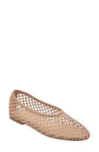 �}�[�N�E�t�B�b�V���[ ���f�B�[�X �V���[�Y �p���v�X Marc Fisher LTD Jazlyn Pointed Toe Flat Medium Natural