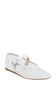 �}�[�N�E�t�B�b�V���[ ���f�B�[�X �V���[�Y �p���v�X ���b�V�� Marc Fisher LTD Godina Mesh Mary Jane Flat White �z���C�g