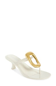 �W�F�t���[ �L�����x�� ���f�B�[�X �V���[�Y �q�[�� �T���_�� Jeffrey Campbellinq Up Slide Sandal Cream Gold �N���[��