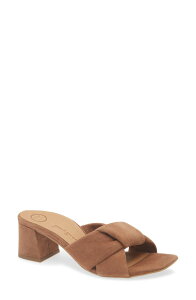 �|�[���E�O���[�� ���f�B�[�X �V���[�Y �q�[�� �T���_�� Paul Green Delight Slide Sandal Nut Suede