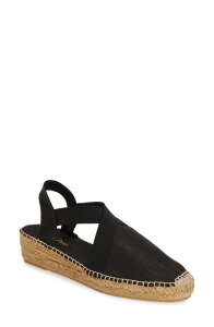 �g�j�[�|���Y ���f�B�[�X �V���[�Y �T���_�� Toni Pons 'Vic' Espadrille Slingback Sandal Black Fabric �u���b�N
