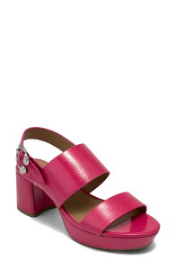�G�A���\�[���Y ���f�B�[�X �V���[�Y �q�[�� �v���b�g�t�H�[�� �T���_�� Aerosoles Camera Platform Sandal Magenta Crinkle Patent �}�[���^