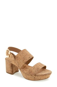 �G�A���\�[���Y ���f�B�[�X �V���[�Y �q�[�� �v���b�g�t�H�[�� �T���_�� Aerosoles Camera Platform Sandal Natural Cork