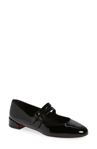 �N���X�`�����E���u�^�� ���f�B�[�X �V���[�Y �p���v�X Christian Louboutin Sweet Jane Patent Pump Black/ Red �u���b�N