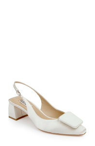 �o�b�h�O���C�~�b�V�J ���f�B�[�X �V���[�Y �q�[�� Badgley Mischka Collection Gracen Slingback Pump Ivory Satin �A�C�{���[