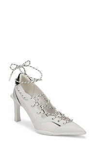 �i�`�����C�U�[ ���f�B�[�X �V���[�Y �q�[�� �X�j�[�J�[ Naturalizer x June Ambrose Zyra Pointed Toe Sneaker Pump Warm White �z���C�g