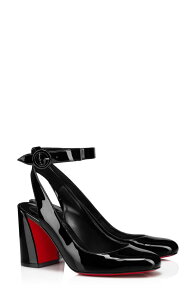 �N���X�`�����E���u�^�� ���f�B�[�X �V���[�Y �p���v�X Christian Louboutin Missab Slingback Pump Black/ Lin Black �u���b�N
