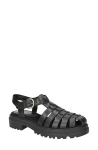 �x�����B�[�^ ���f�B�[�X �V���[�Y �T���_�� Bella Vita Sinclaire Fisherman Sandal Black Leather �u���b�N