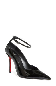 �N���X�`�����E���u�^�� ���f�B�[�X �V���[�Y �p���v�X �A���N�� Christian Louboutin Miss Z Erozee Ankle Strapump Black/ Black �u���b�N