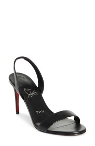 �N���X�`�����E���u�^�� ���f�B�[�X �V���[�Y �T���_�� Christian Louboutin Marilyn Slingback Sandal B439 Black/ Lin Black �u���b�N