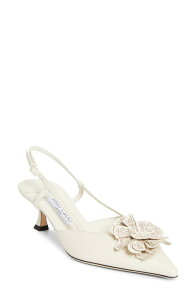 �W�~�[�`���[ ���f�B�[�X �V���[�Y �p���v�X Jimmy Choo Mimmi Pointed Toe Slingback Pump Latte/ Latte