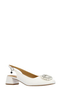 �W�F�C���j�[ ���f�B�[�X �V���[�Y �q�[�� J. Reneudora Embellished Slingback Pump White �z���C�g