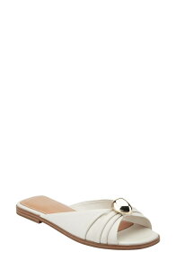 �}�[�N�E�t�B�b�V���[ ���f�B�[�X �V���[�Y �T���_�� Marc Fisher LTDalani Slide Sandal Ivory �A�C�{���[